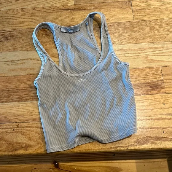 Kith Gray Ribbed Racerback Tank Top - Picture 2 of 2
